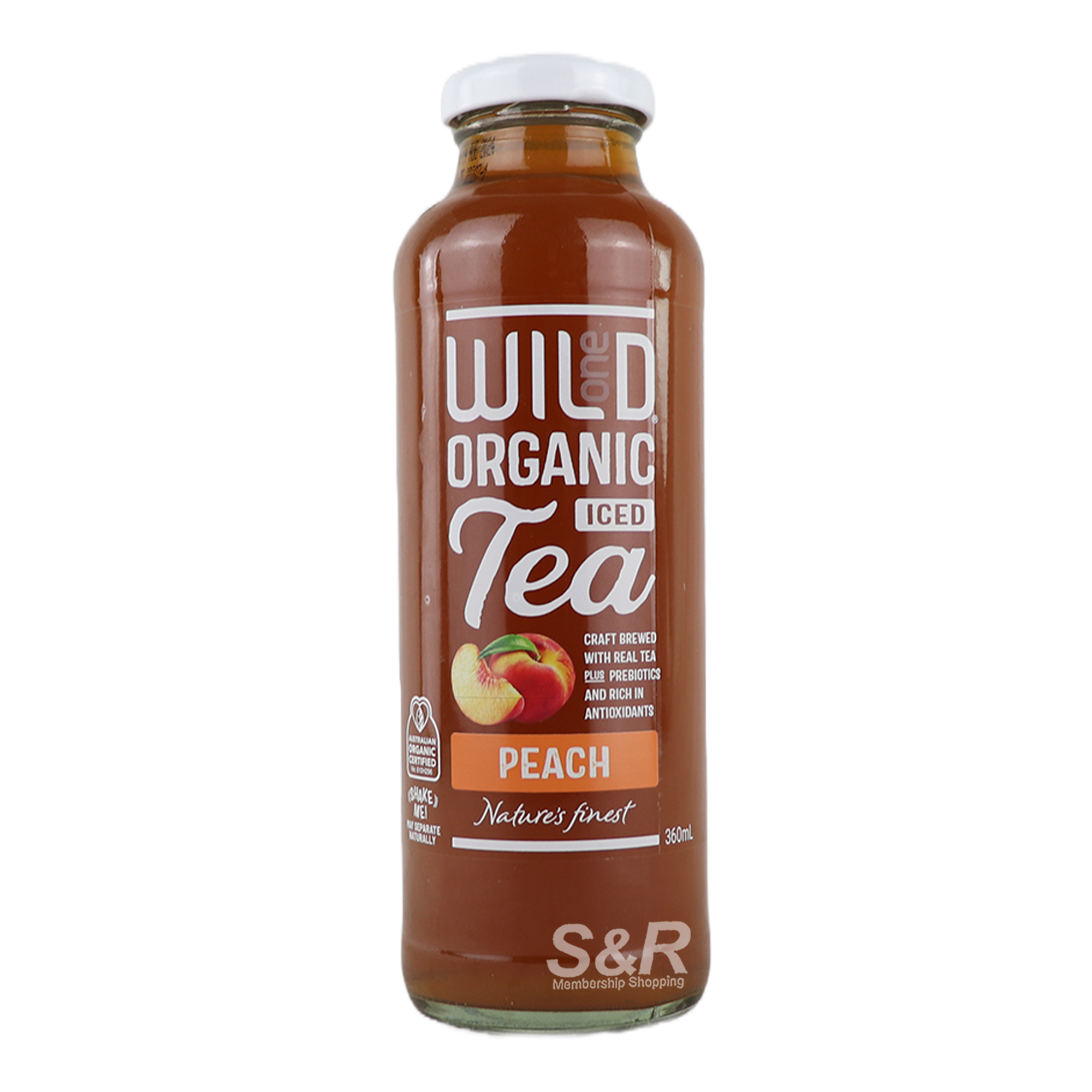Wild Organic Peach Iced Tea 360mL